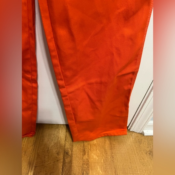 Vintage Liberty Orange Overalls: 60s 70s USA Made . 28W 34 L / XS-SM - Picture 7 of 8
